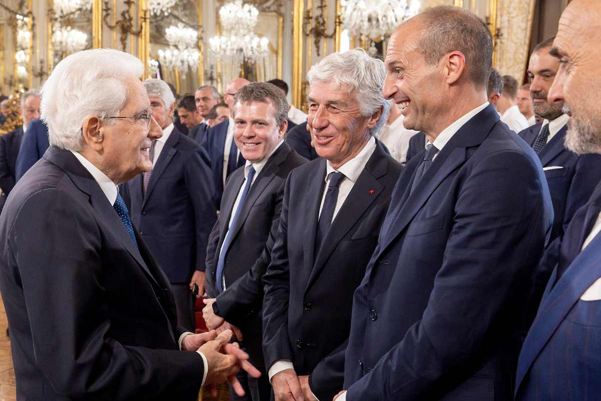 Allegri e Gasperini da Mattarella
