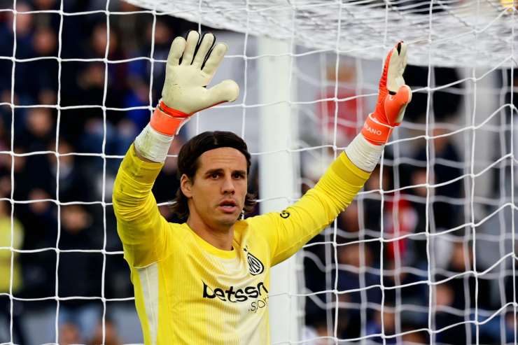 Sommer durante una partita dell'Inter