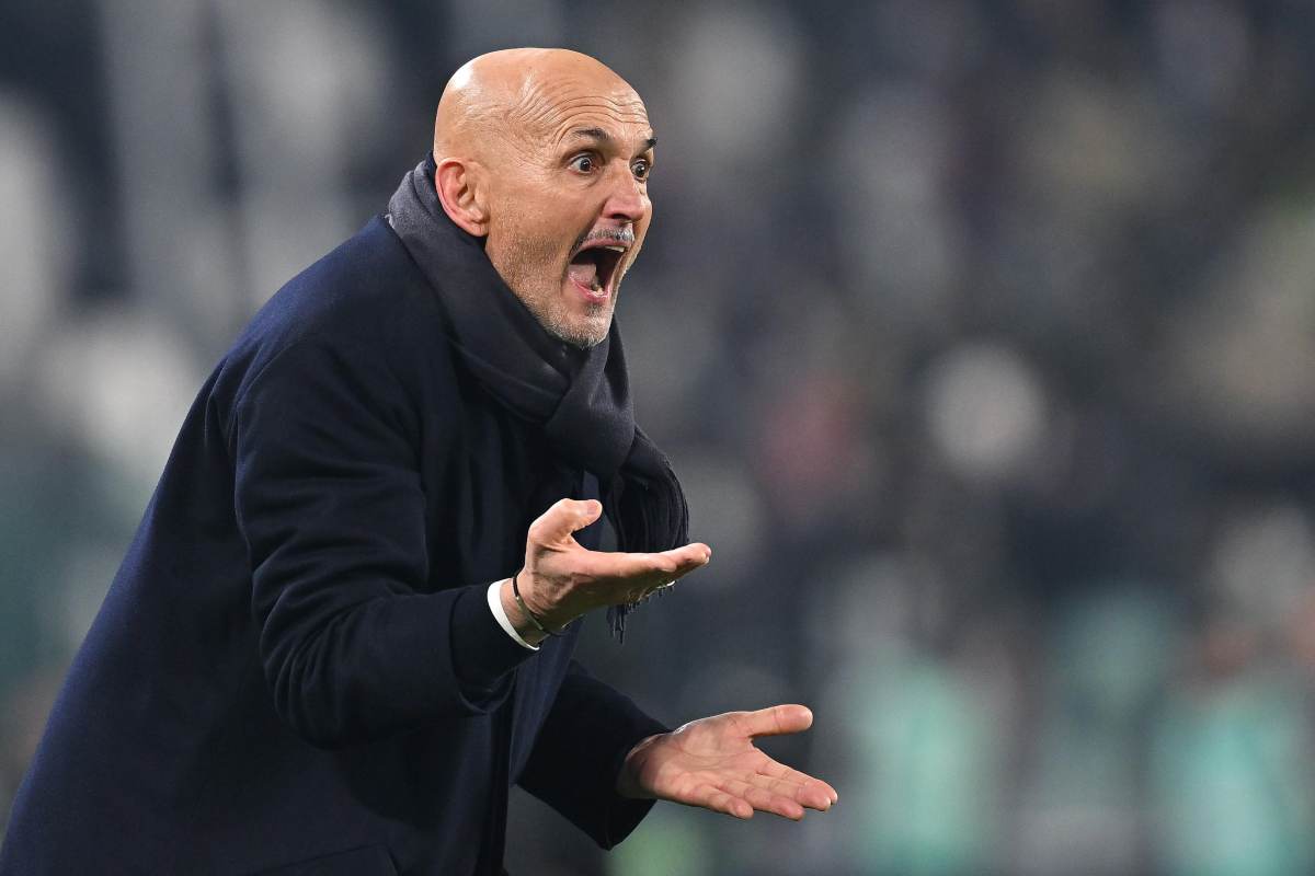 Spalletti durante una partita della Juve