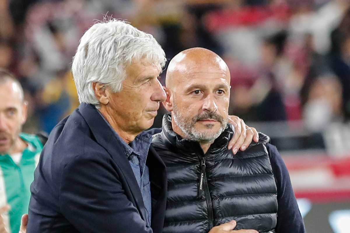 Gasperini e Italiano prima di Roma-Bologna
