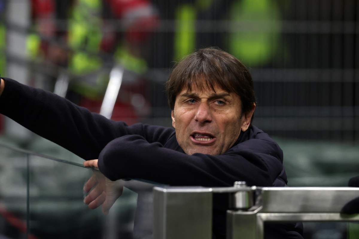 Conte dopo l'espulsione in Inter-Napoli