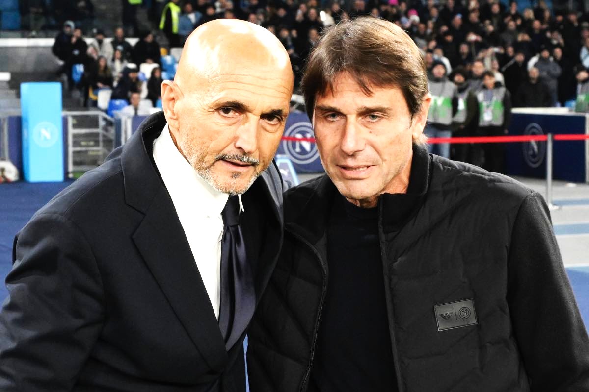 Conte e Spalletti prima di Napoli-Juve