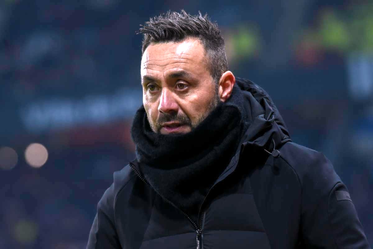 De Zerbi durante una partita del Marsiglia