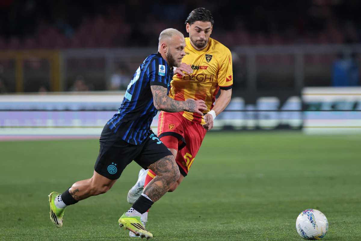 Dimarco in Lecce-Inter