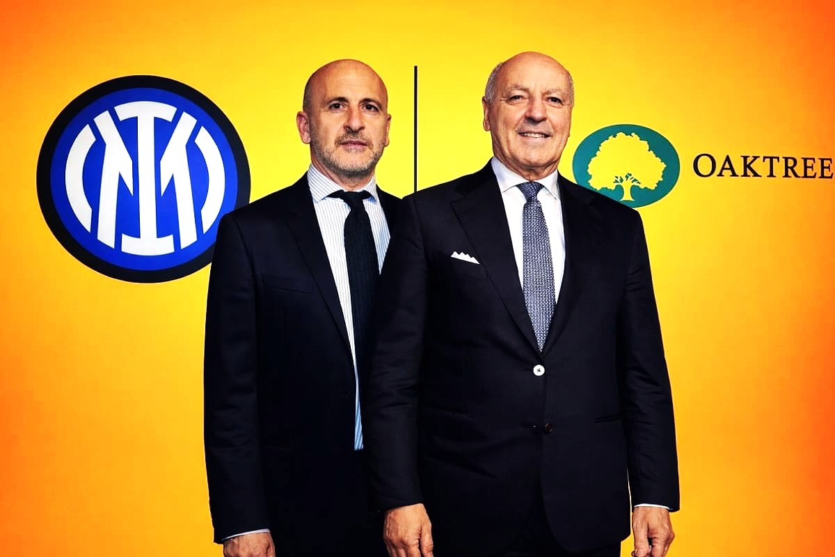 Grafica Inter con Marotta e Ausilio