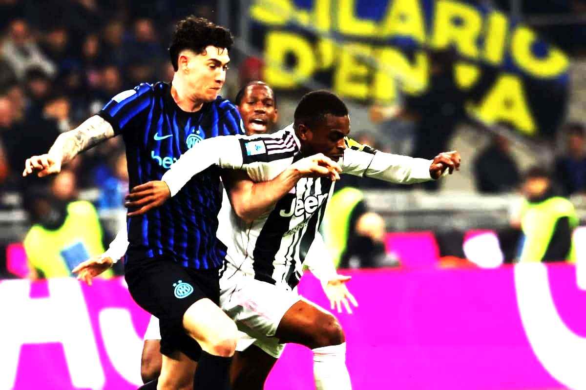 Kalulu contro Bastoni in Inter-Juve