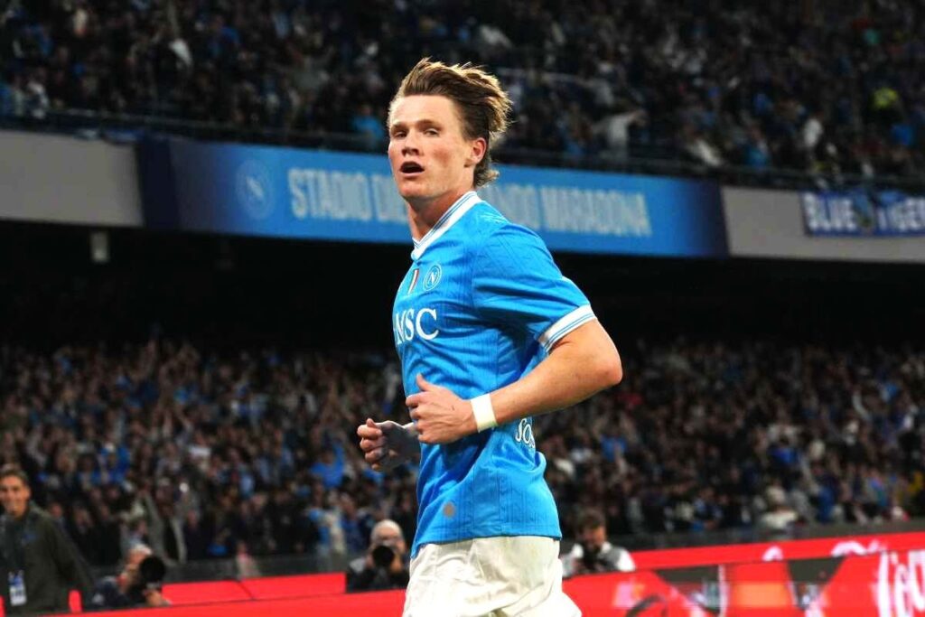 McTominay in azione col Napoli