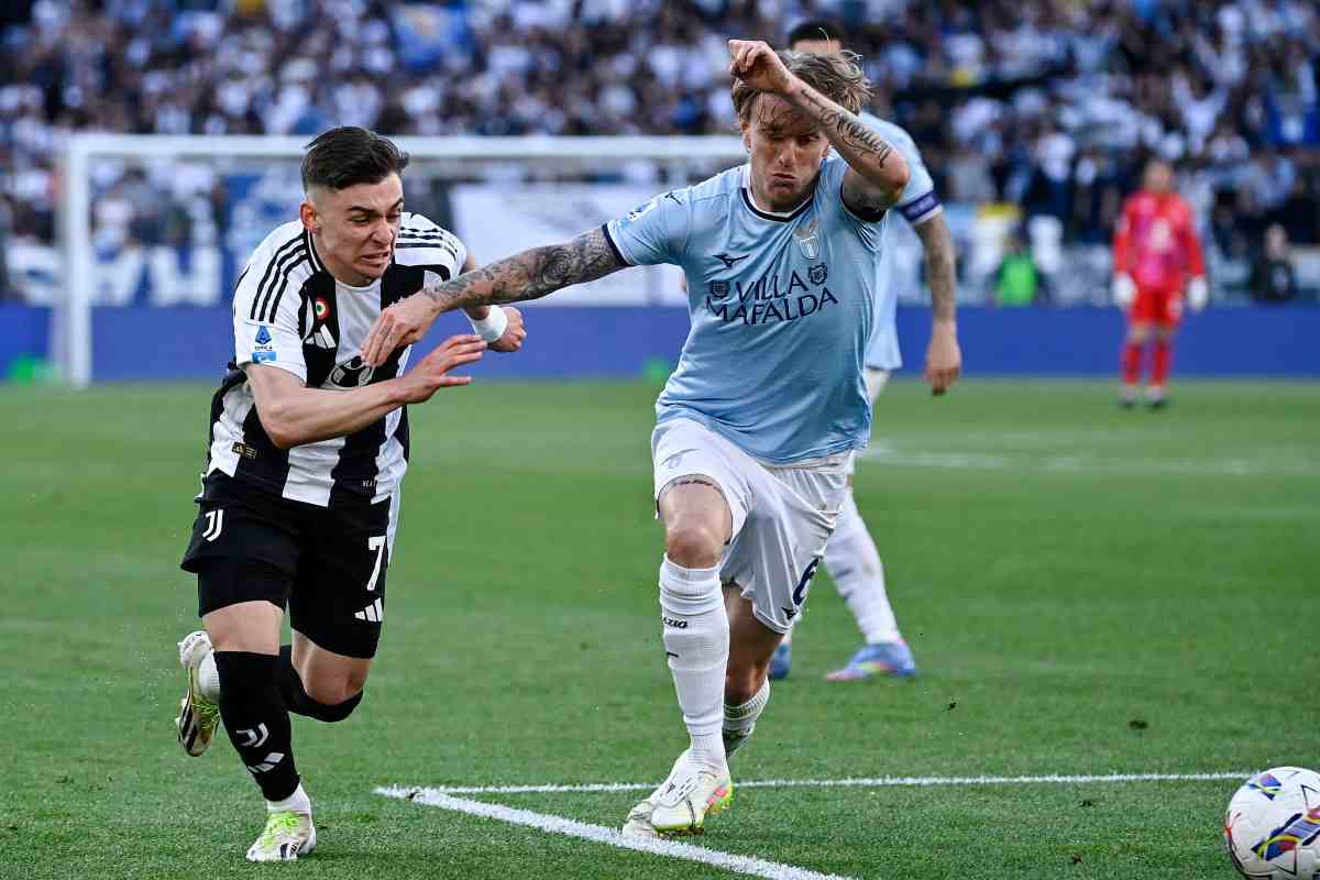 Rovella contro Conceicao in Lazio-Juve
