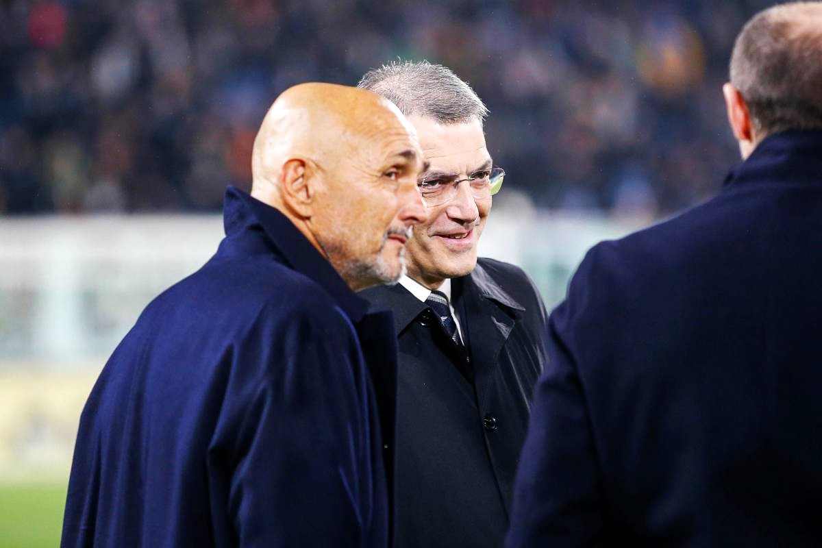 Spalletti e Comolli prima di una partita della Juve