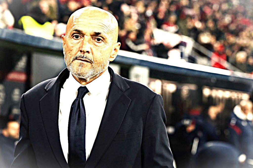 Spalletti prima di una partita della Juve