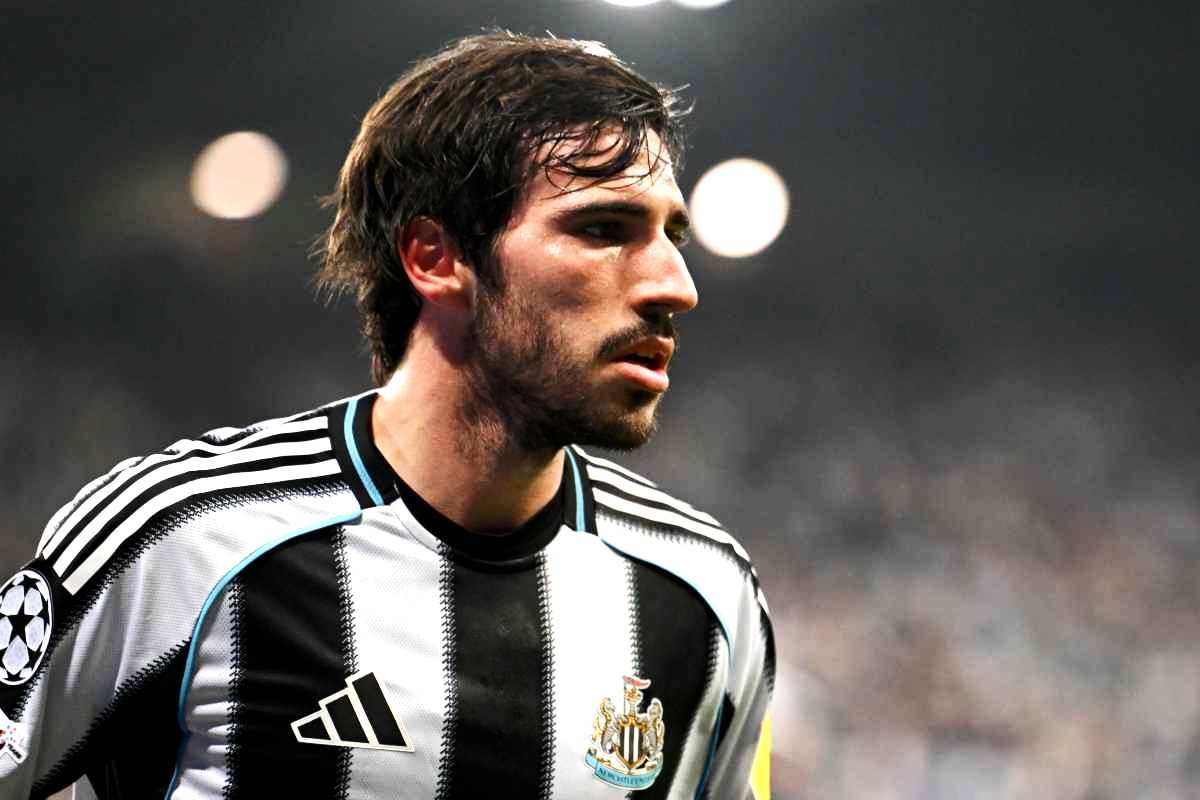 Tonali in azione col Newcastle