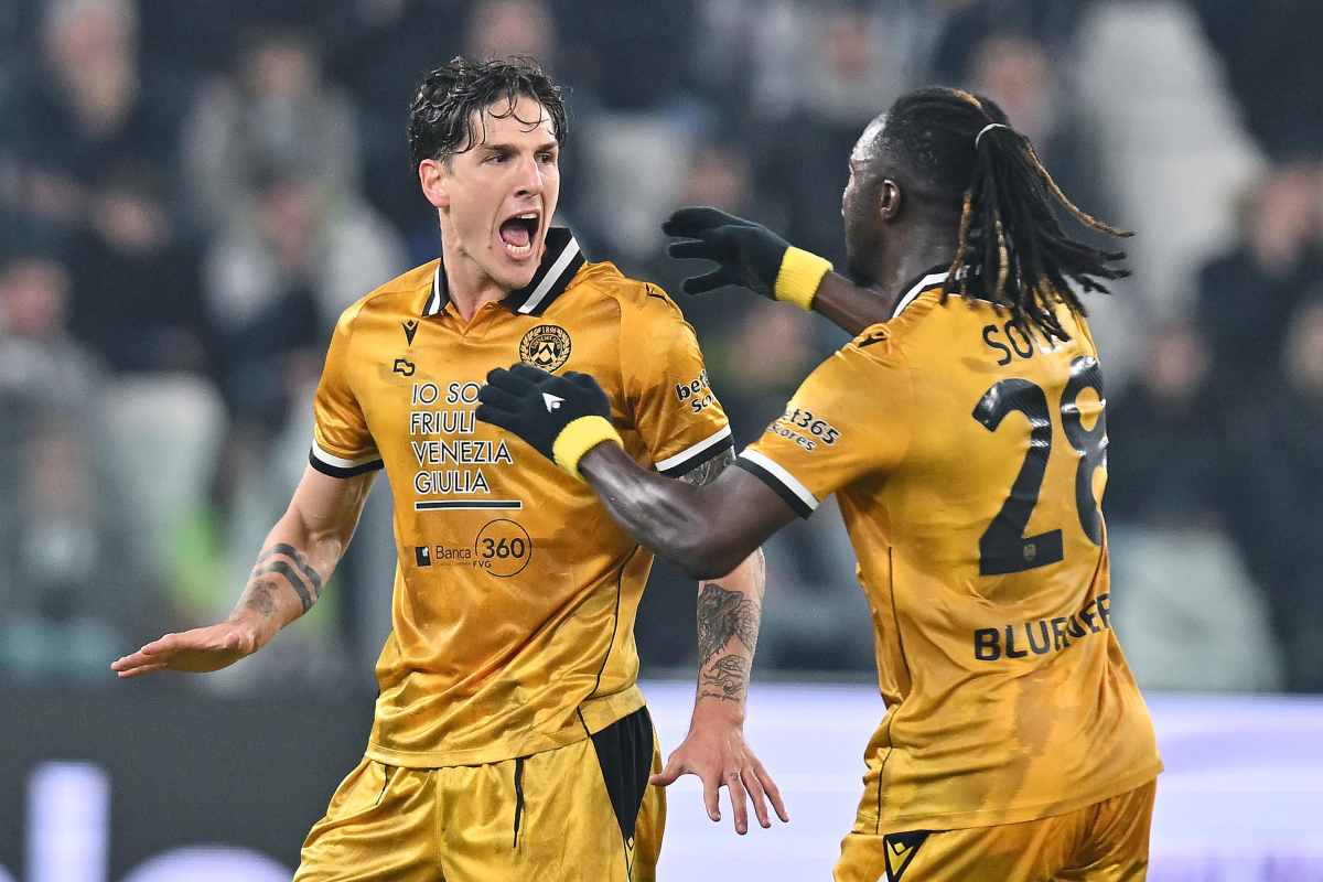 Zaniolo dopo il gol alla Juve
