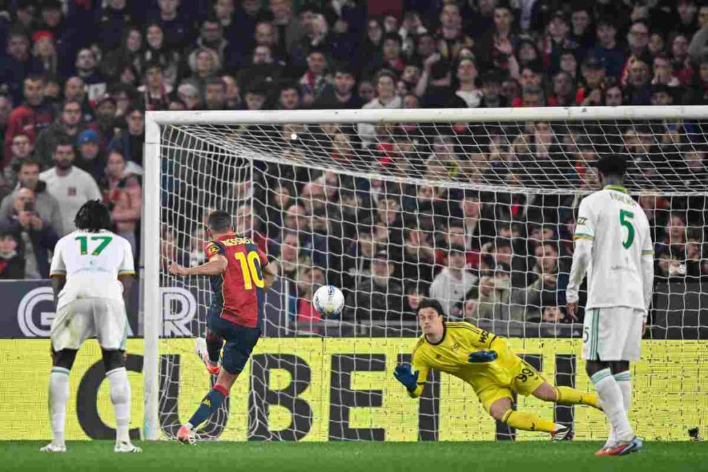 Il gol di Messias in Genoa-Roma