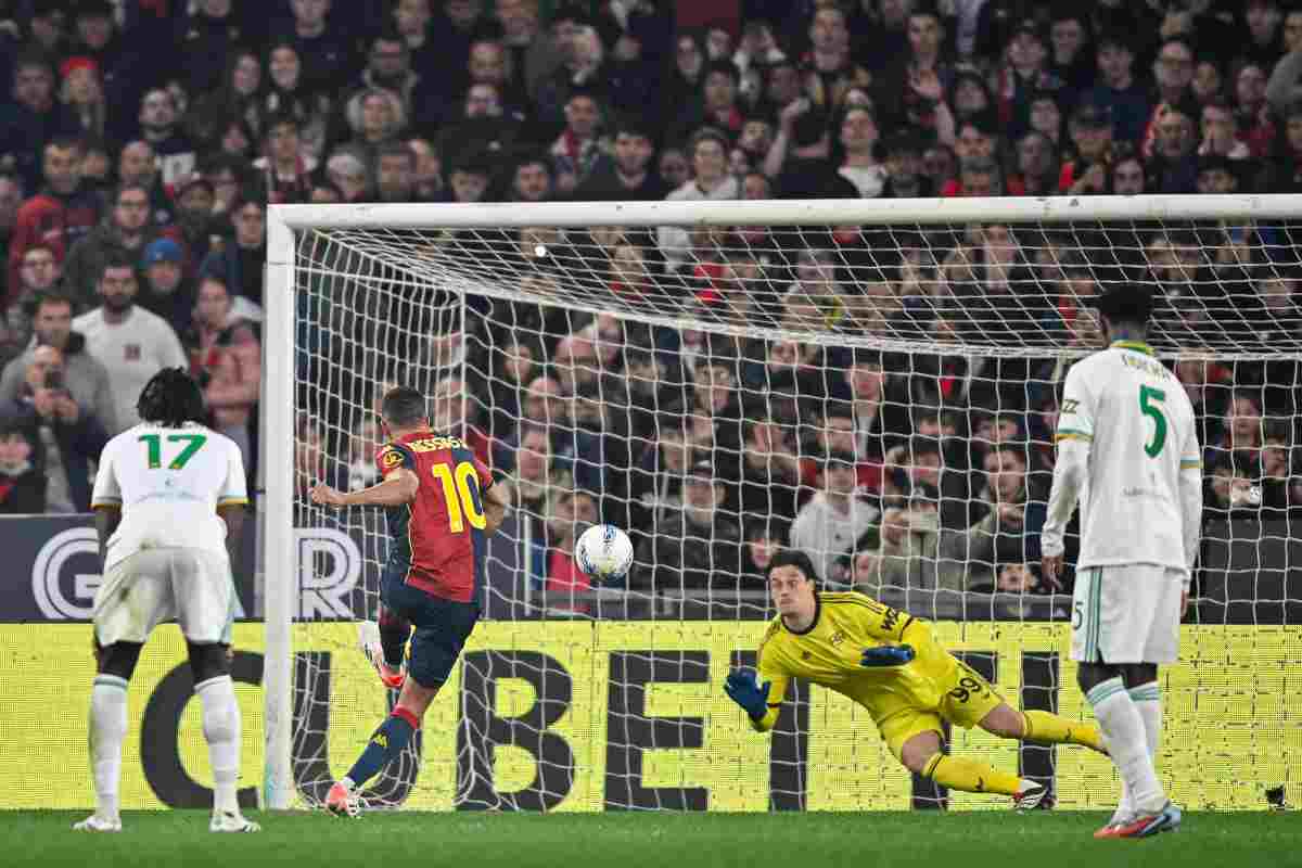 Il gol di Messias in Genoa-Roma