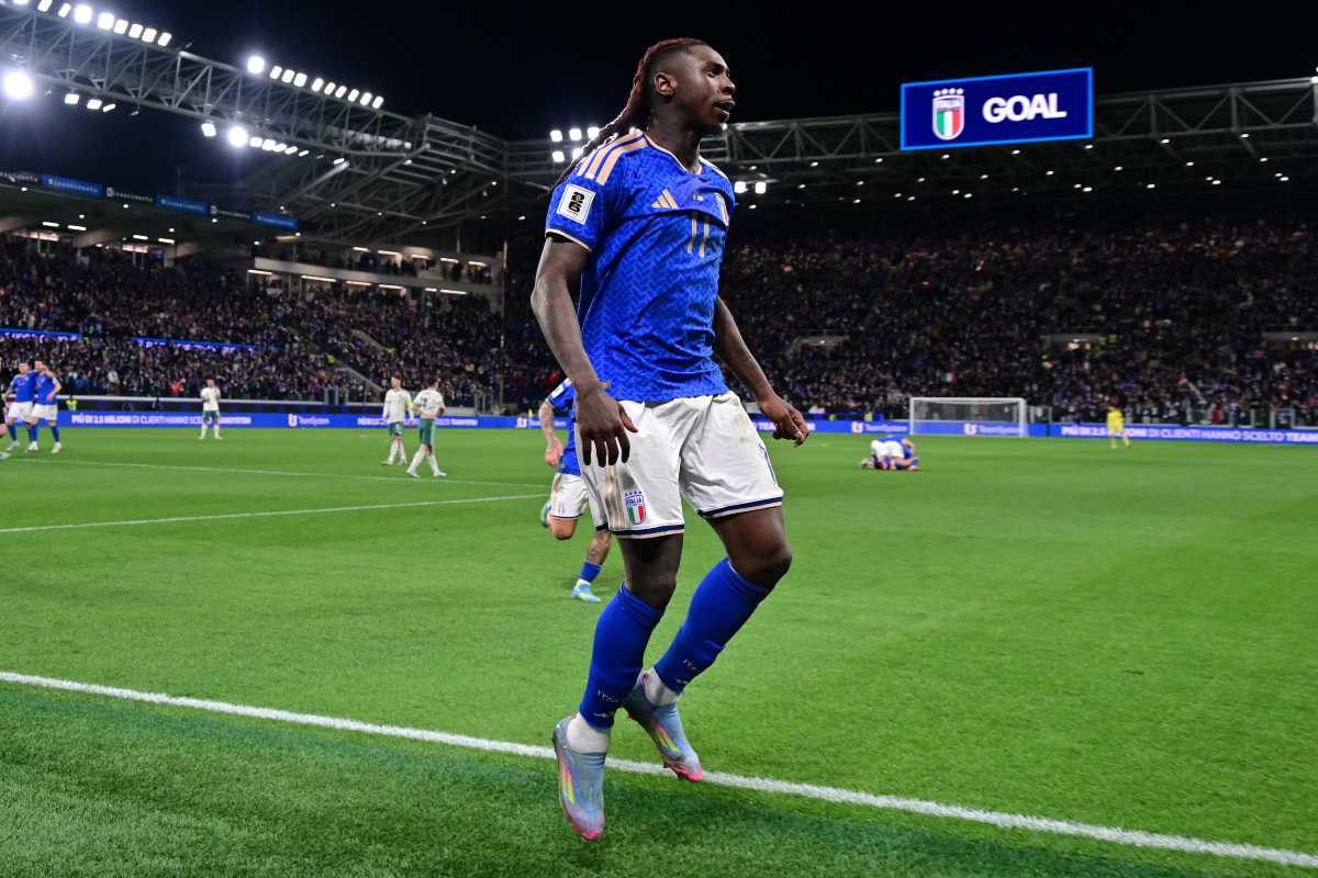 Kean con la maglia della Nazionale