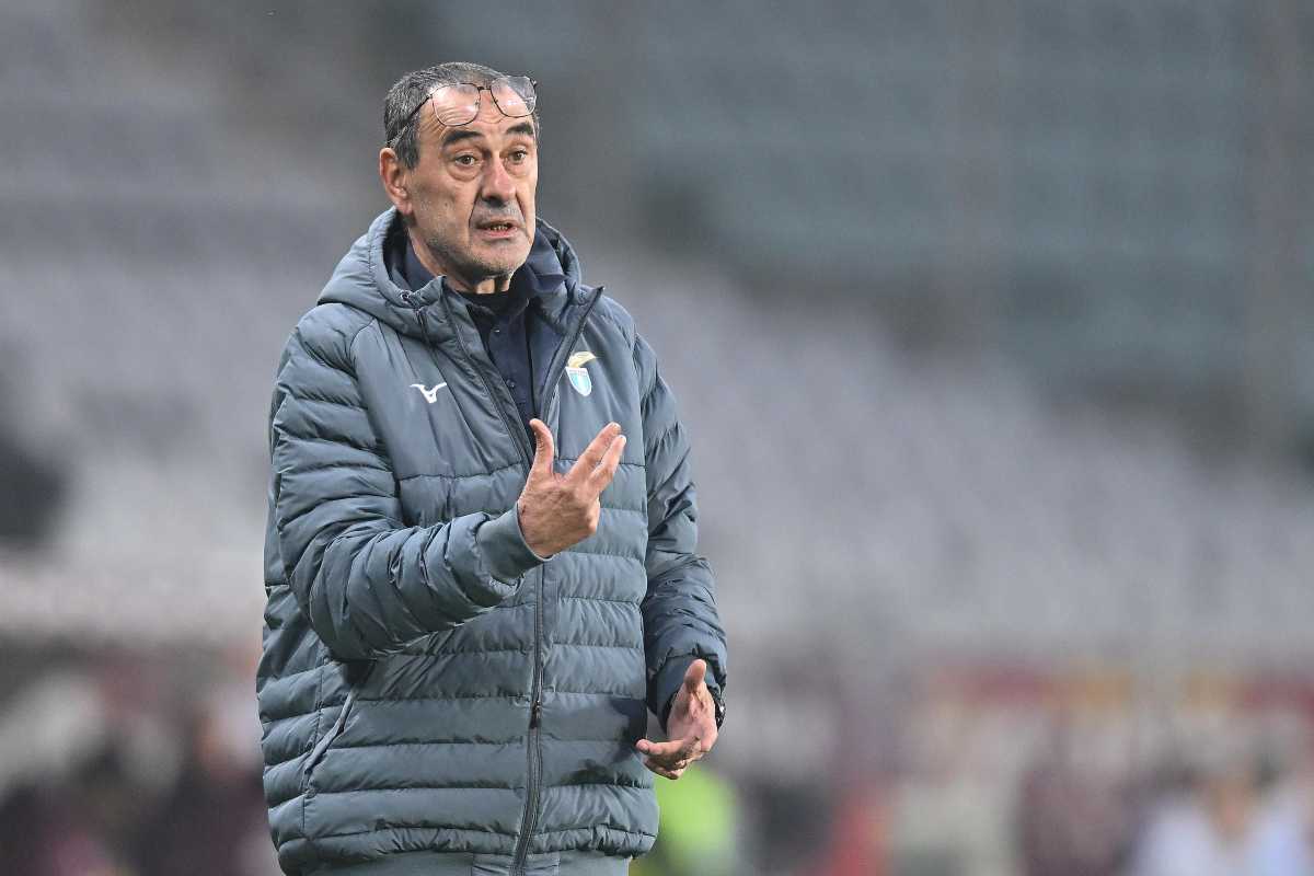 Maurizio Sarri alla guida della Lazio 