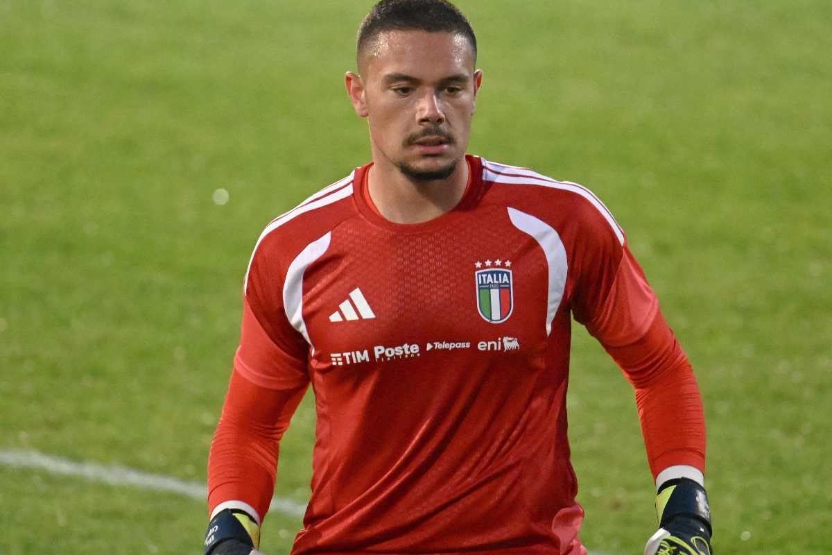 caprile con la maglia della nazionale italiana