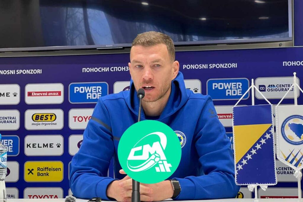 Dzeko in conferenza alla vigilia di Bosnia-Italia