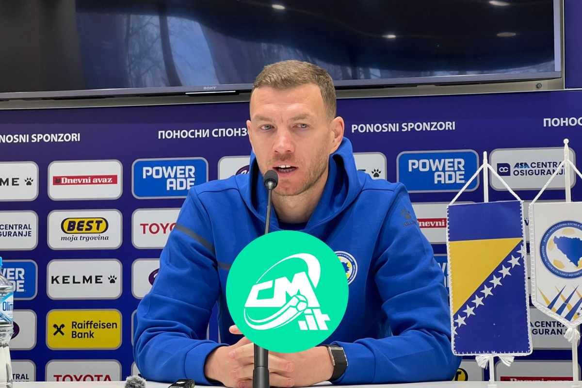 Dzeko in conferenza alla vigilia di Bosnia-Italia