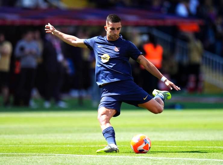Ferran Torres in azione col Barcellona