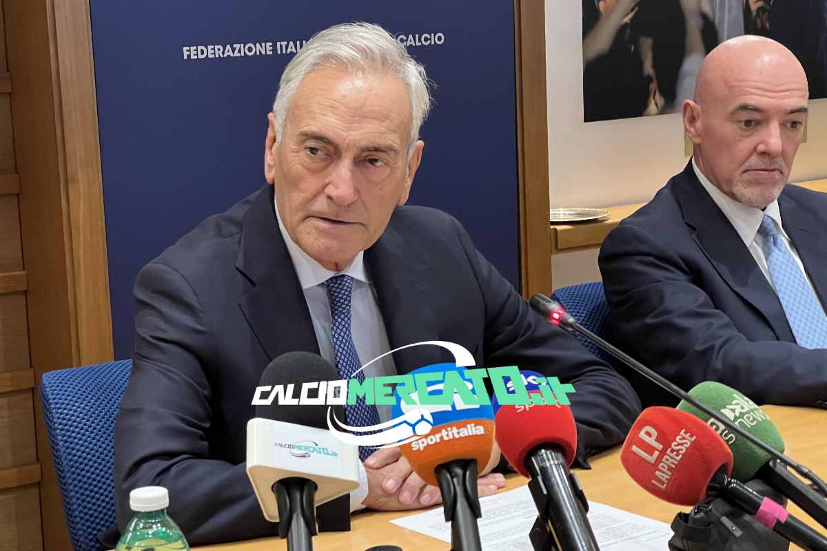 Gravina in conferenza stampa