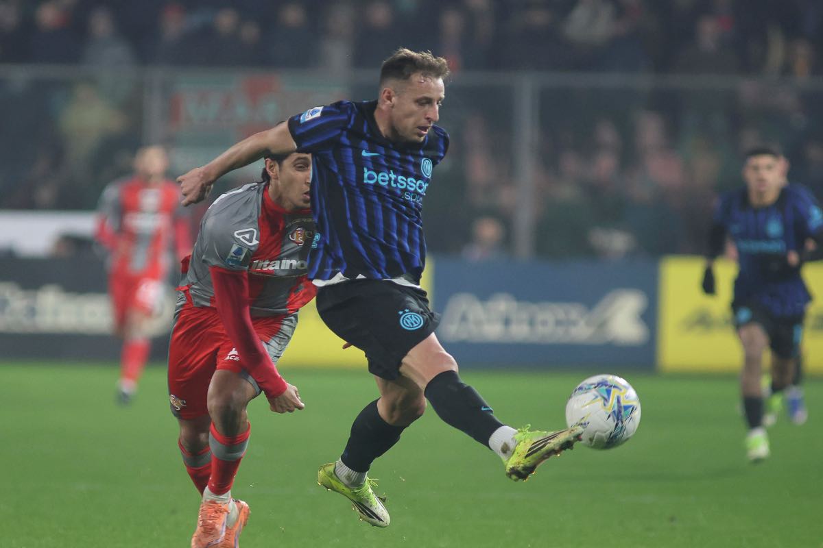 Frattesi in azione con l'Inter