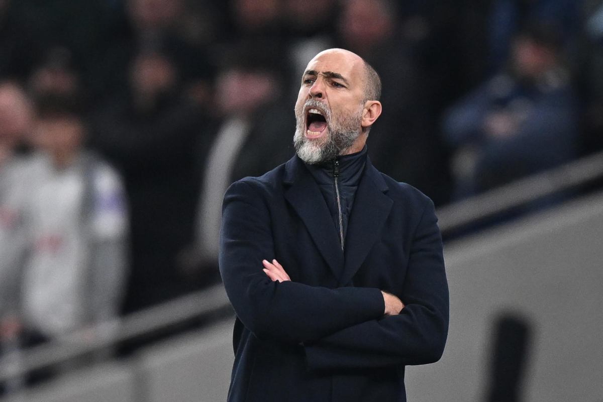 Tudor durante una partita del Tottenham