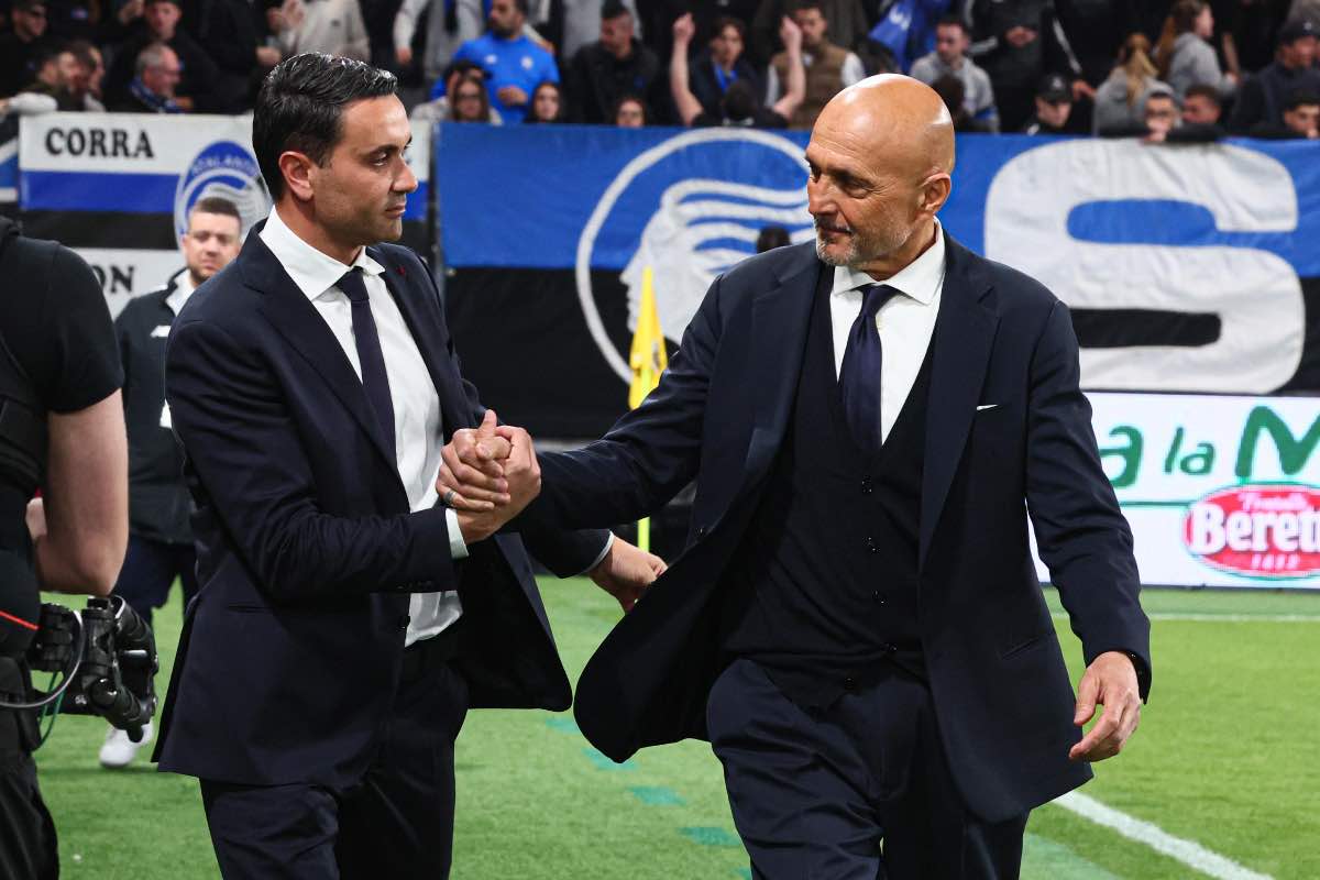Palladino e Spalletti prima di Atalanta-Juve
