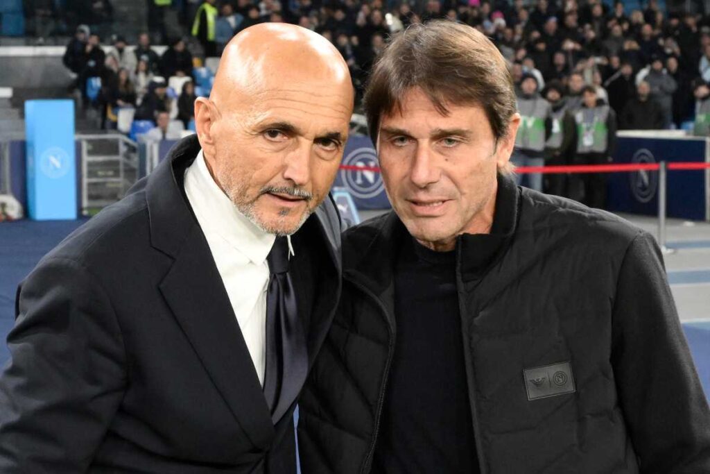Spalletti e Conte prima di Juve-Napoli