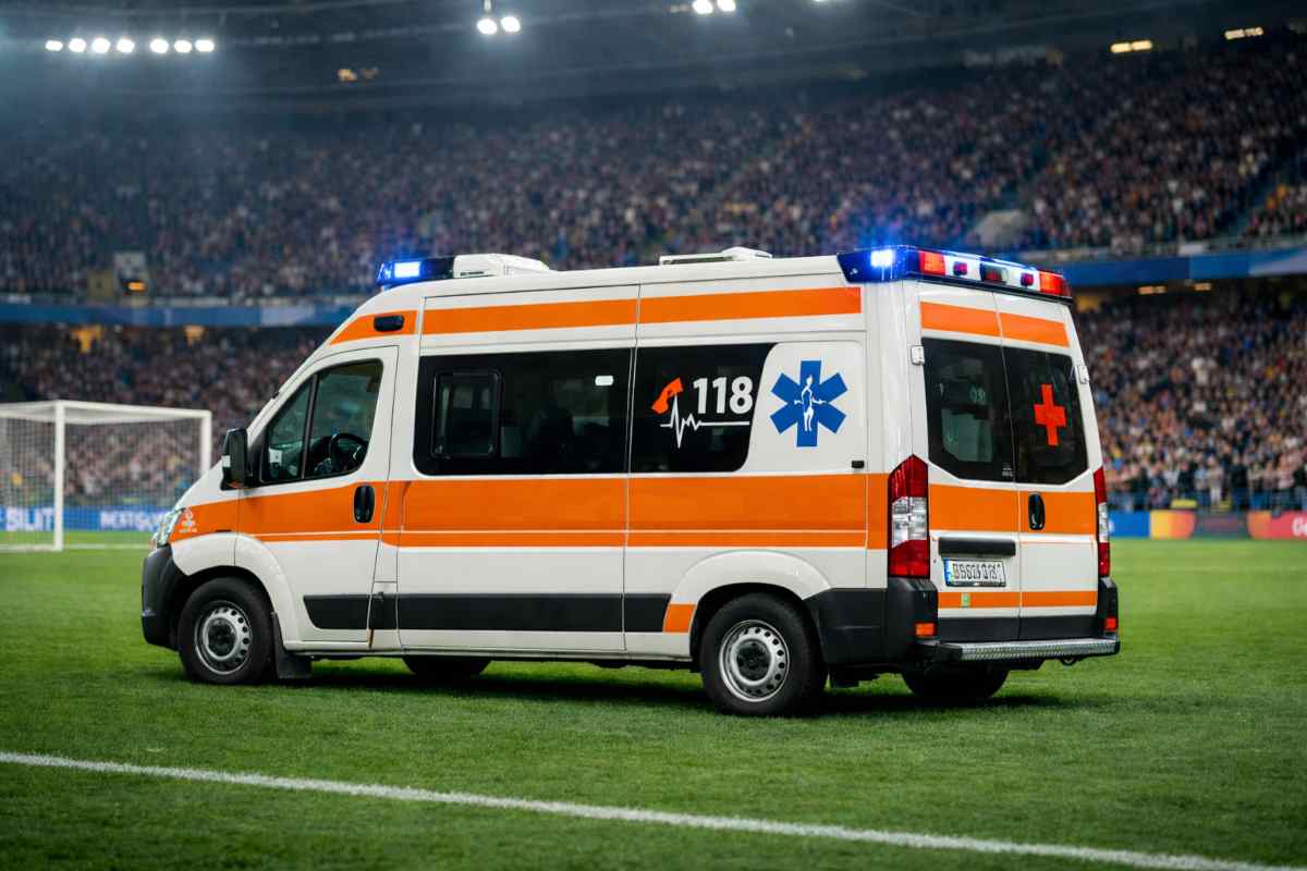 Ambulanza in campo