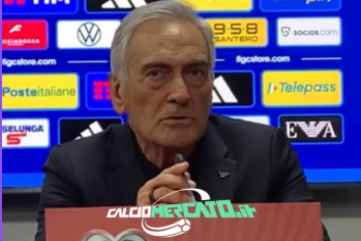 Gravina in conferenza stampa