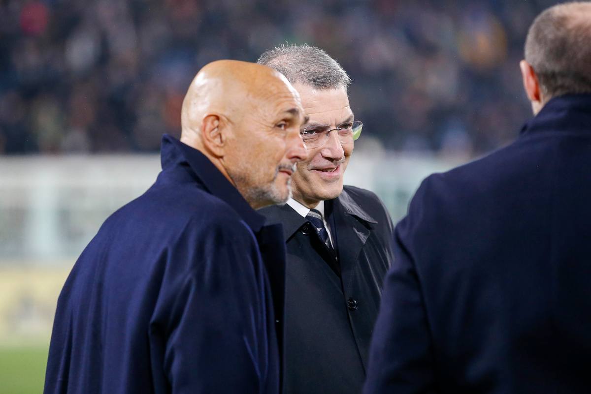 Spalletti e Comolli prima di una partita della Juve
