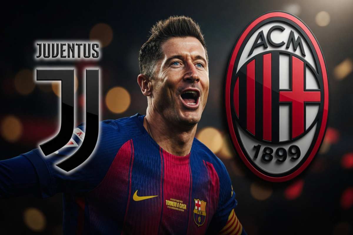 Grafica Lewandowski Juve Milan