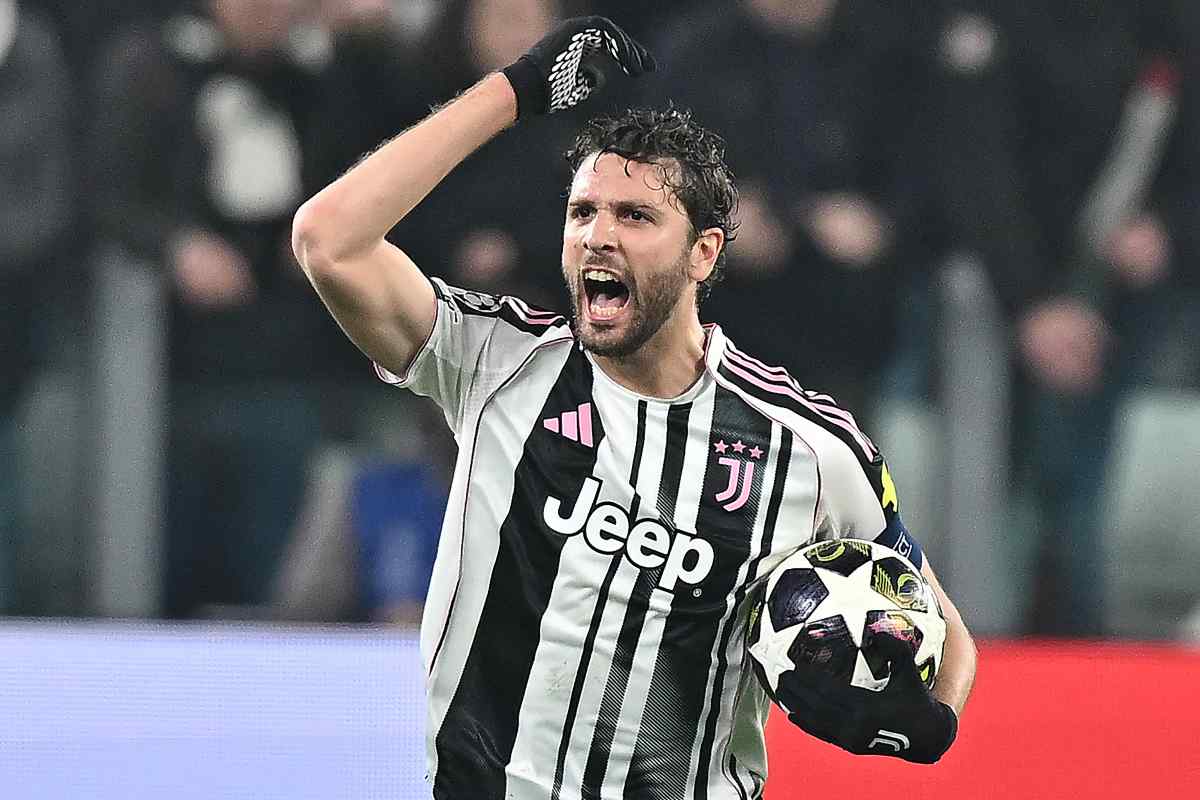 Locatelli esulta con la Juve