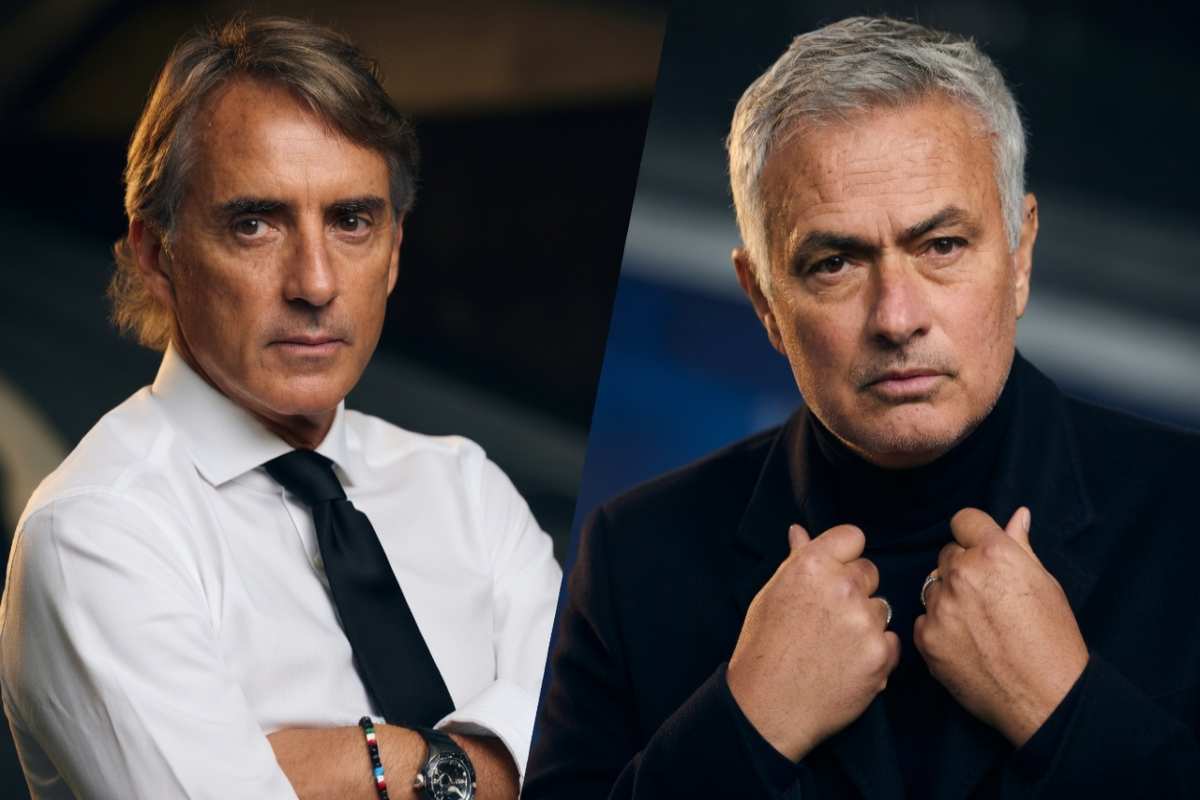 Grafica Mancini Mourinho