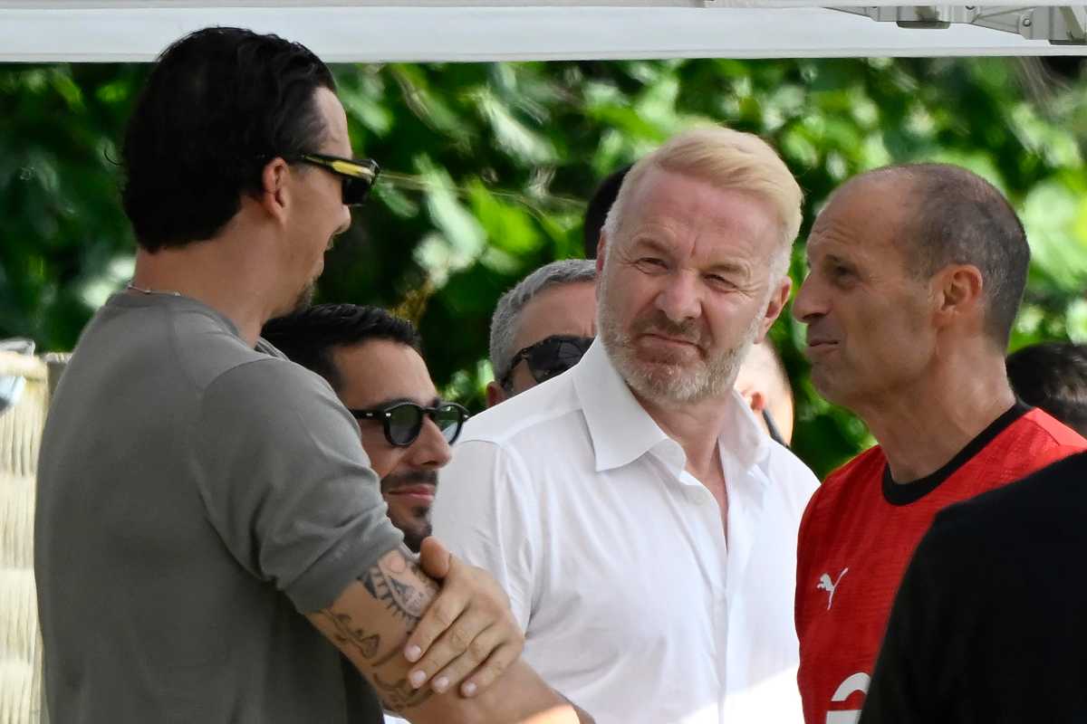 Tare a Milanello con Allegri e Ibrahimovic