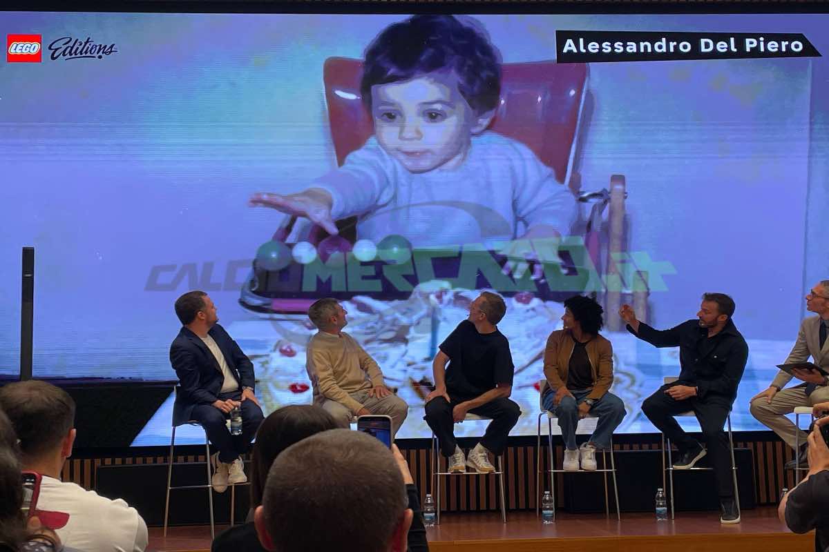 Del Piero all'evento Lego