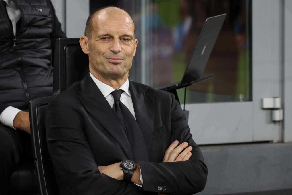 Allegri prima di una partita del Milan