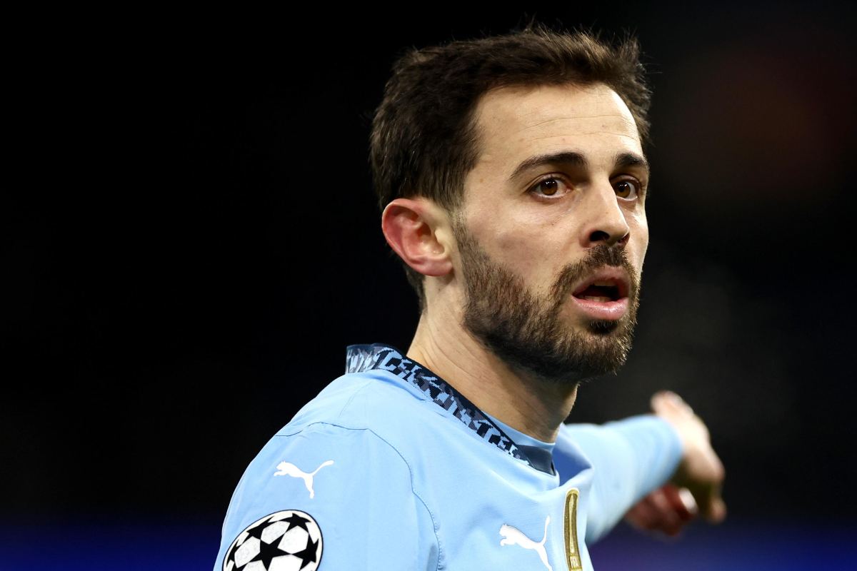 Bernardo Silva durante una partita del Manchester City