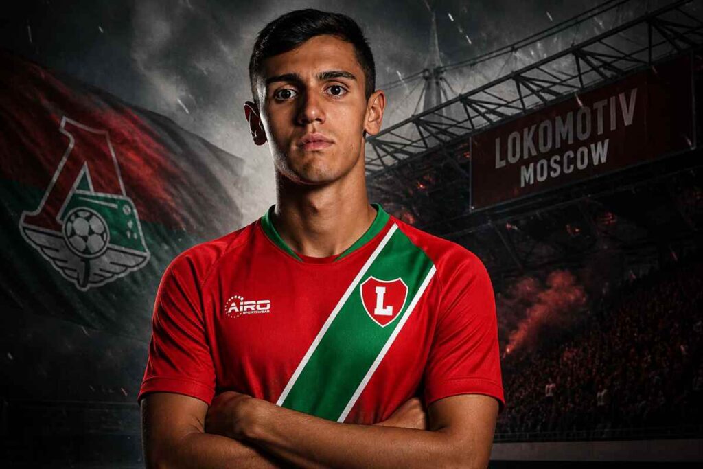 Fasson con maglia Lokomotiv Mosca