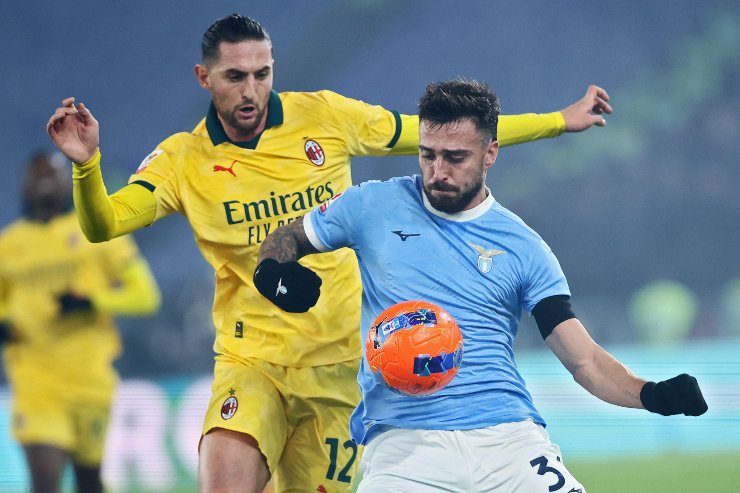 Gila contro Rabiot in Lazio-Milan