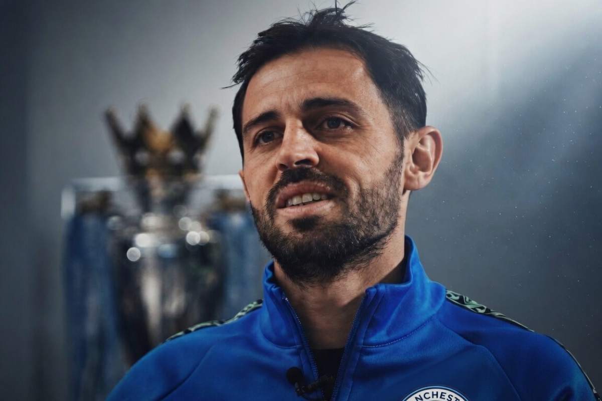 Bernardo Silva durante una intervista