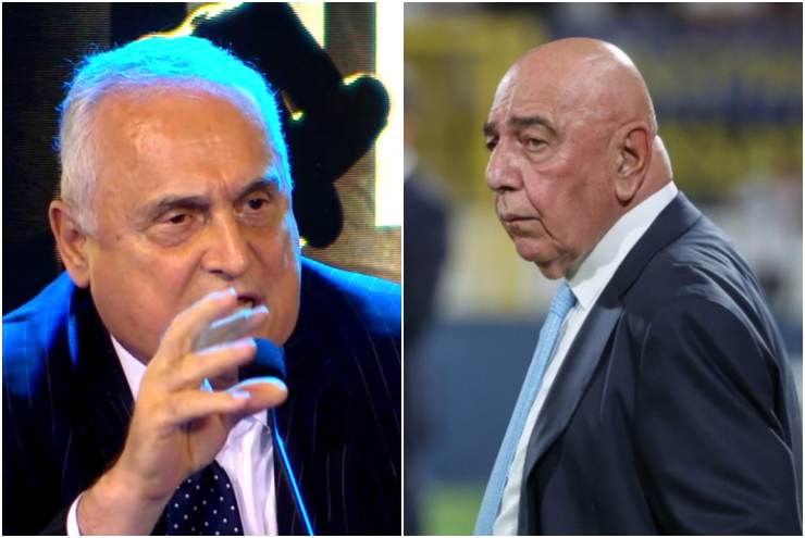 Lotito e Galliani