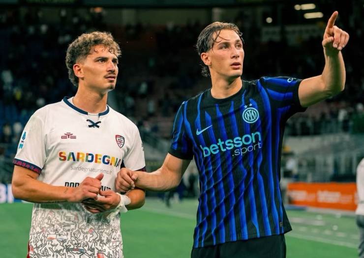Sebastiano e Pio Esposito dopo Inter-Cagliari