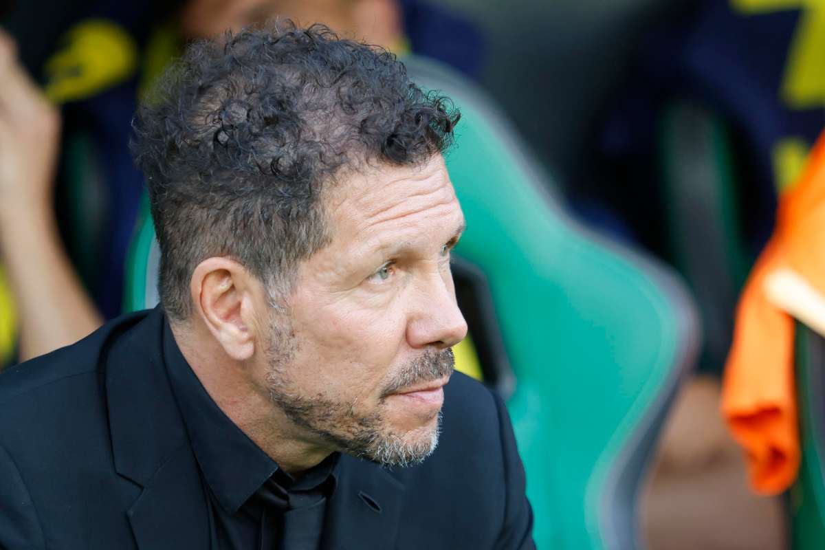 Diego Pablo Simeone in panchina