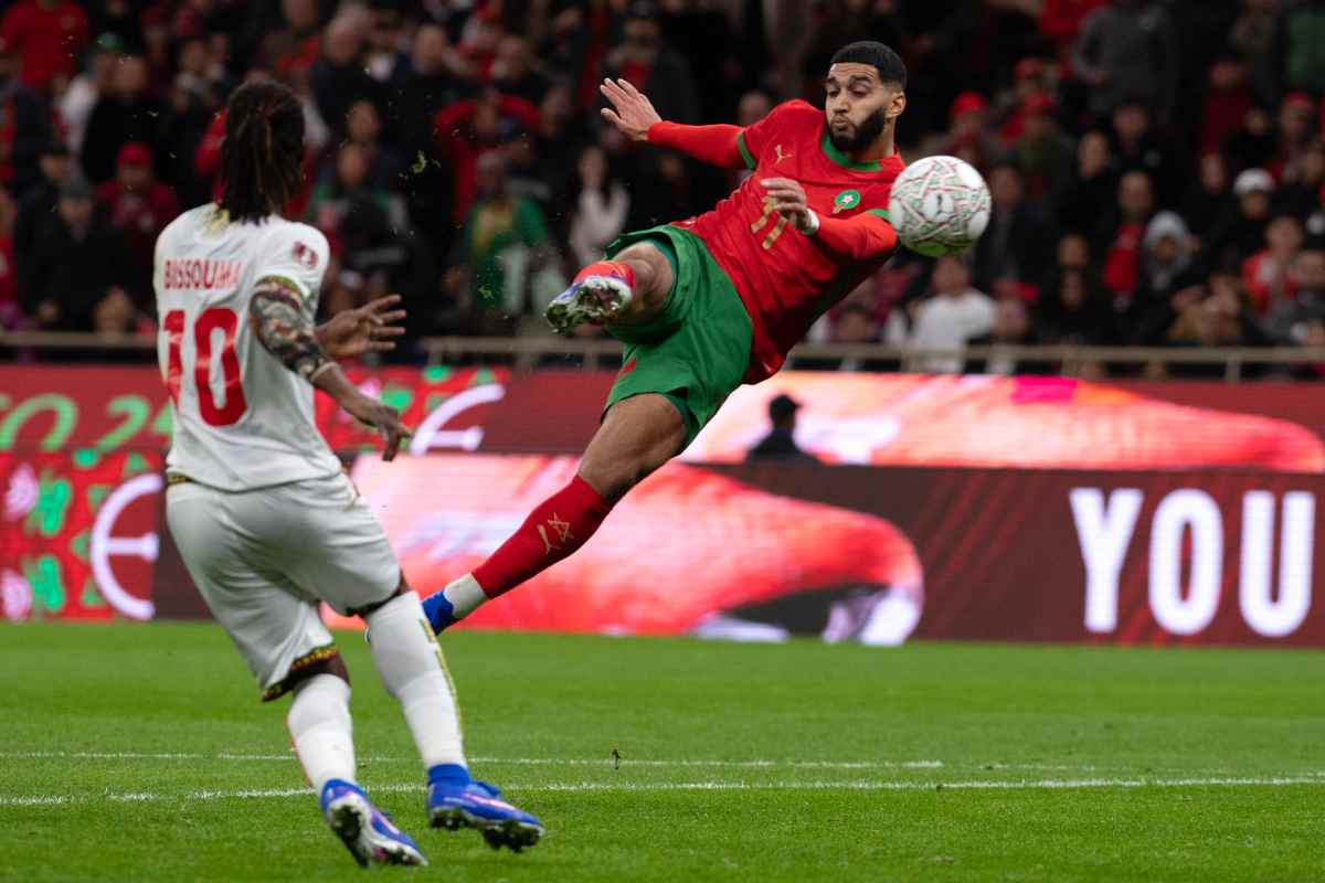 Ismael Saibari con la maglia del Marocco