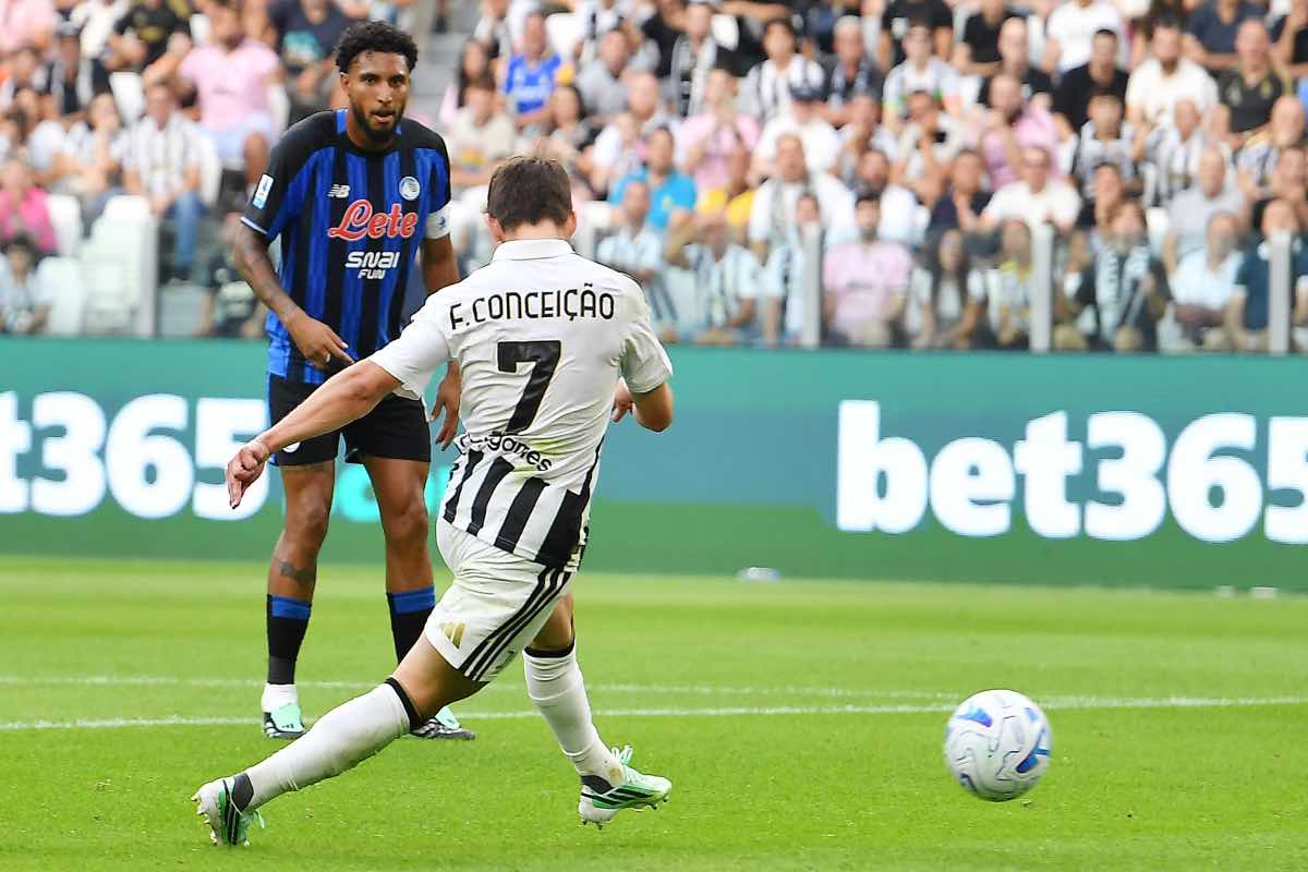 Juventus-Atalanta, Conceicao in gol