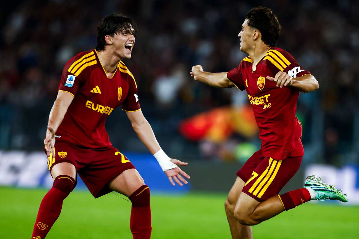 Balerdi e Lulli esultano dopo un gol