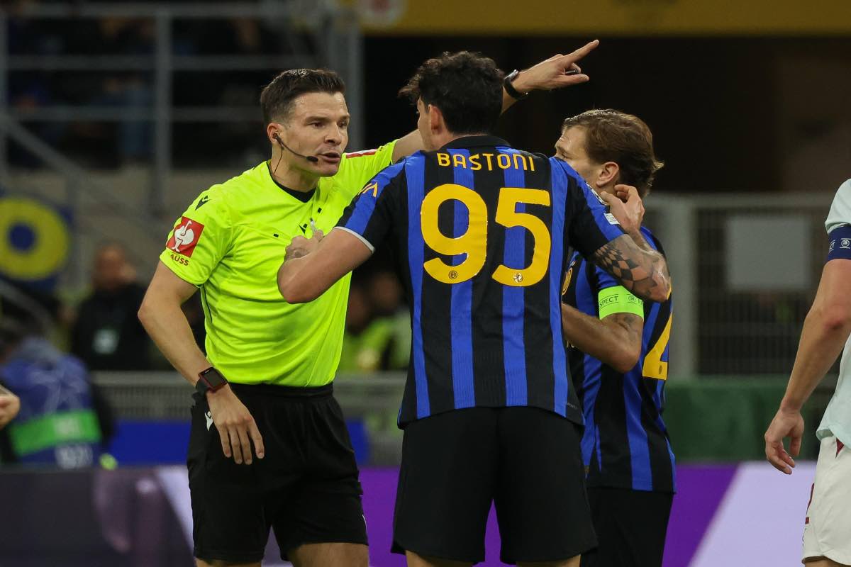 Inter-Shakhtar, Bastoni espulso